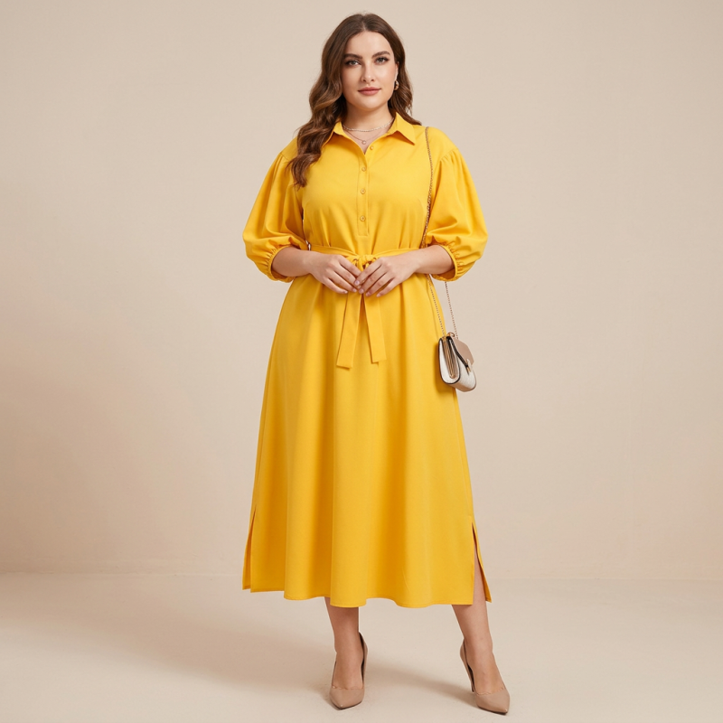 vestido holgado de talla grande