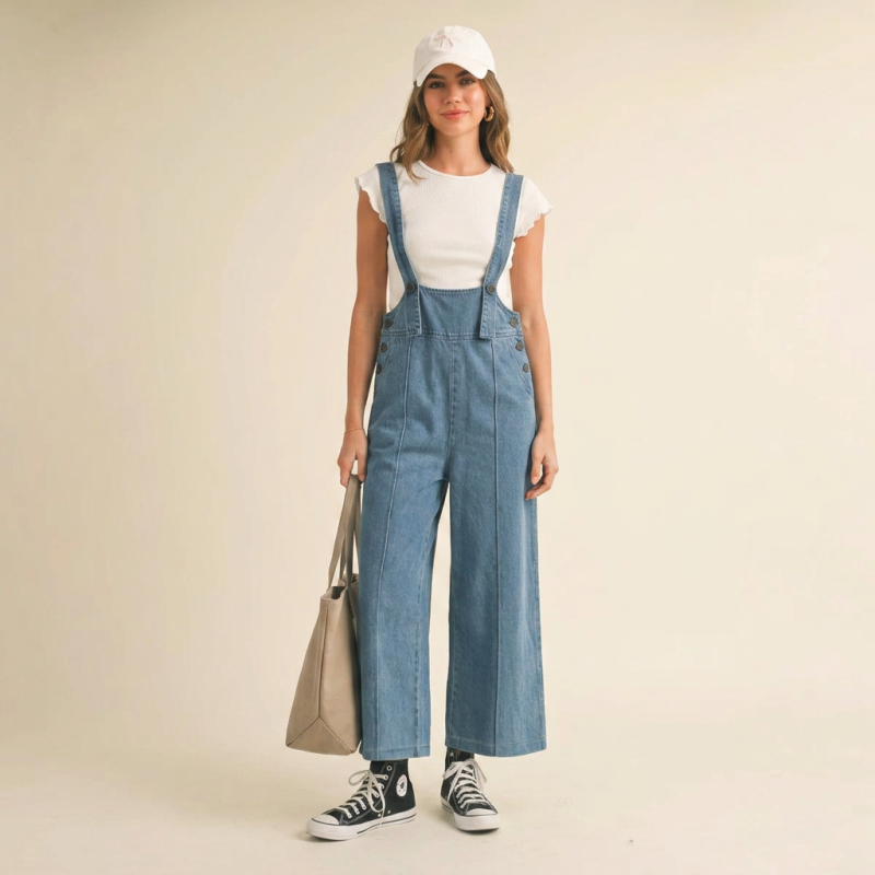 Stylish denim jumpsuit