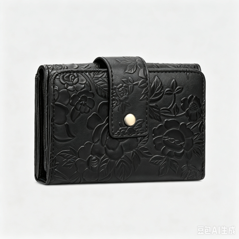 Elegante bolso de mano tallado