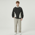 Chaqueta de béisbol moderna con retazos