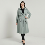 Gabardina de talla grande estilo coreano