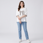 Camiseta resistente con pedrería