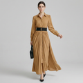 Elegante vestido camisero abotonado