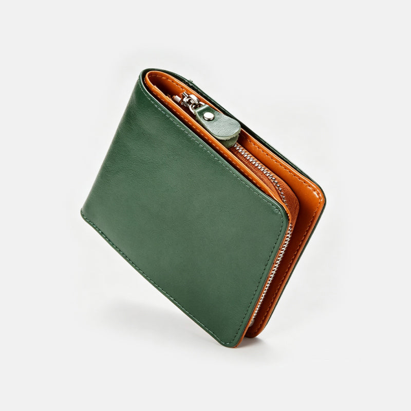 Tarjetero de cuero para hombre