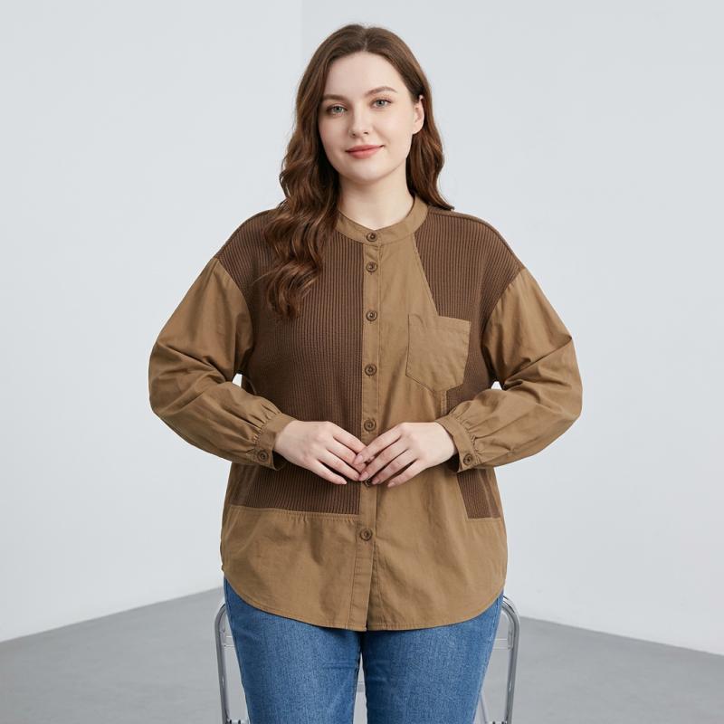 Camisa de retazos holgada