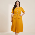vestido plisado