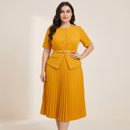 vestido plisado