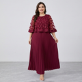 vestido con panel de capa