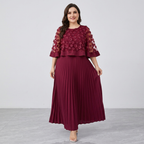 vestido con panel de capa