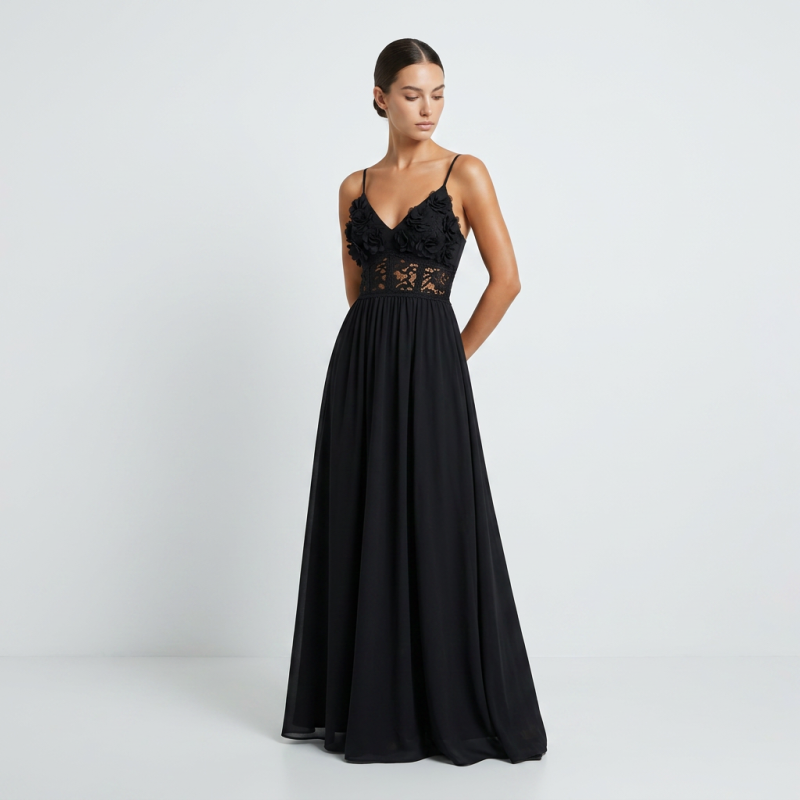 Elegante vestido de encaje