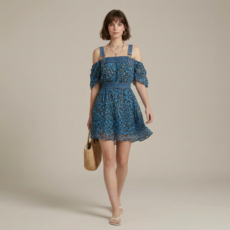 Vestido con los hombros descubiertos