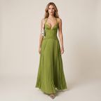 Vestido sexy con escote halter