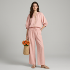 Traje de pantalón de pierna ancha