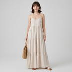 vestido lencero con escote en V