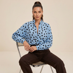 Camisa holgada de lunares