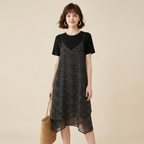 Vestido de moda de dos piezas simulado