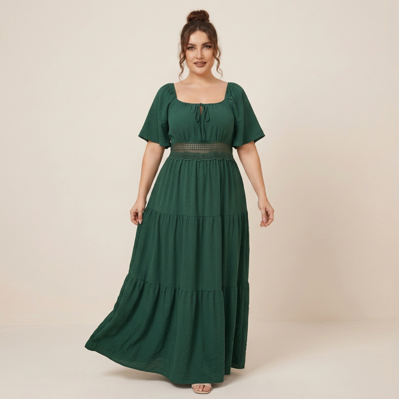 Elegante vestido de talla grande