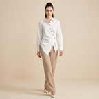 Camiseta adelgazante irregular