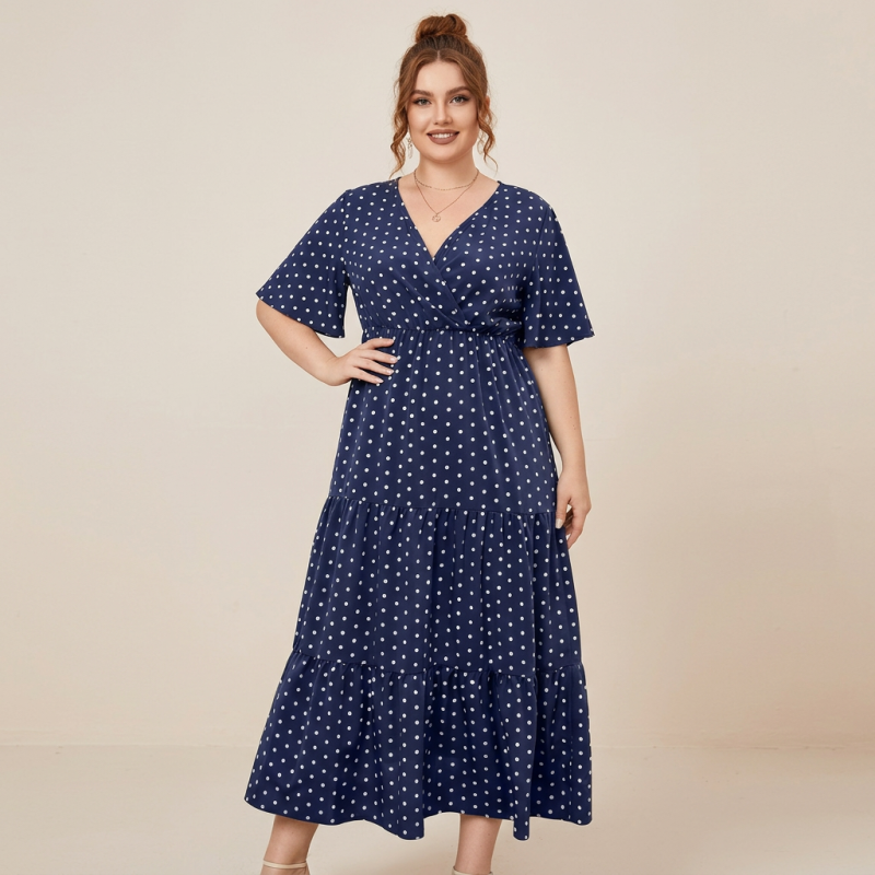 vestido informal de talla grande