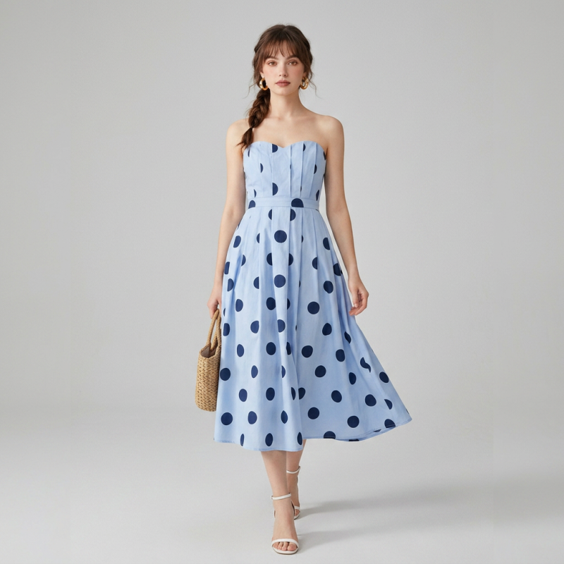vestido de verano de lunares