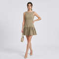 vestido corto sin mangas