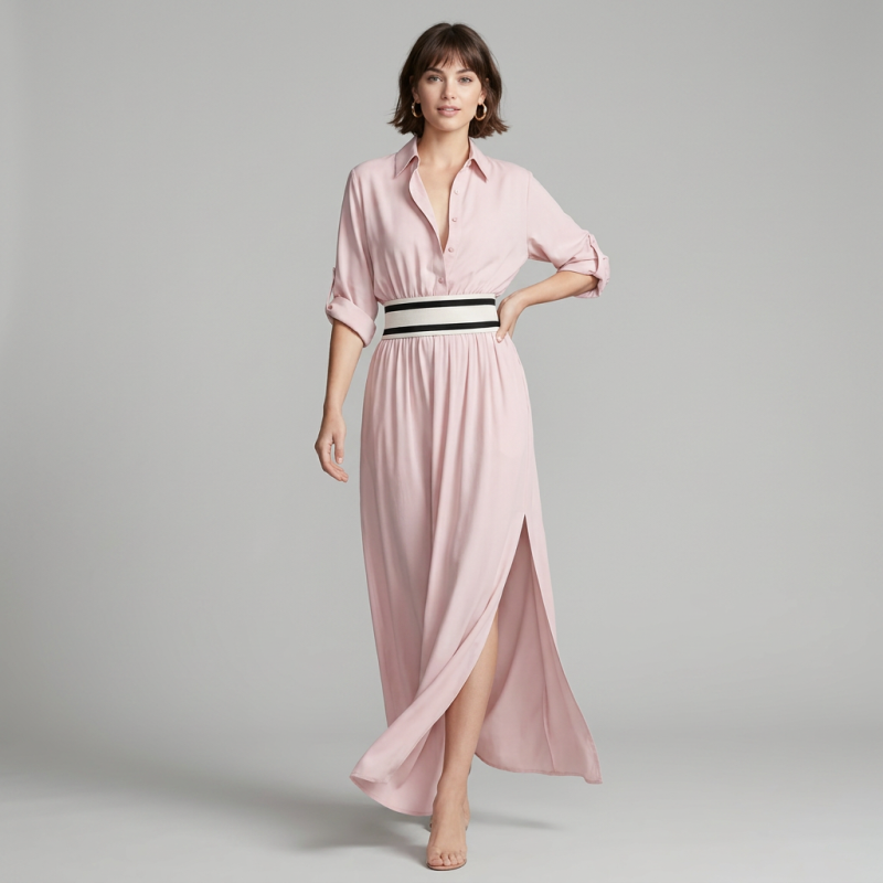 vestido retro con cuello
