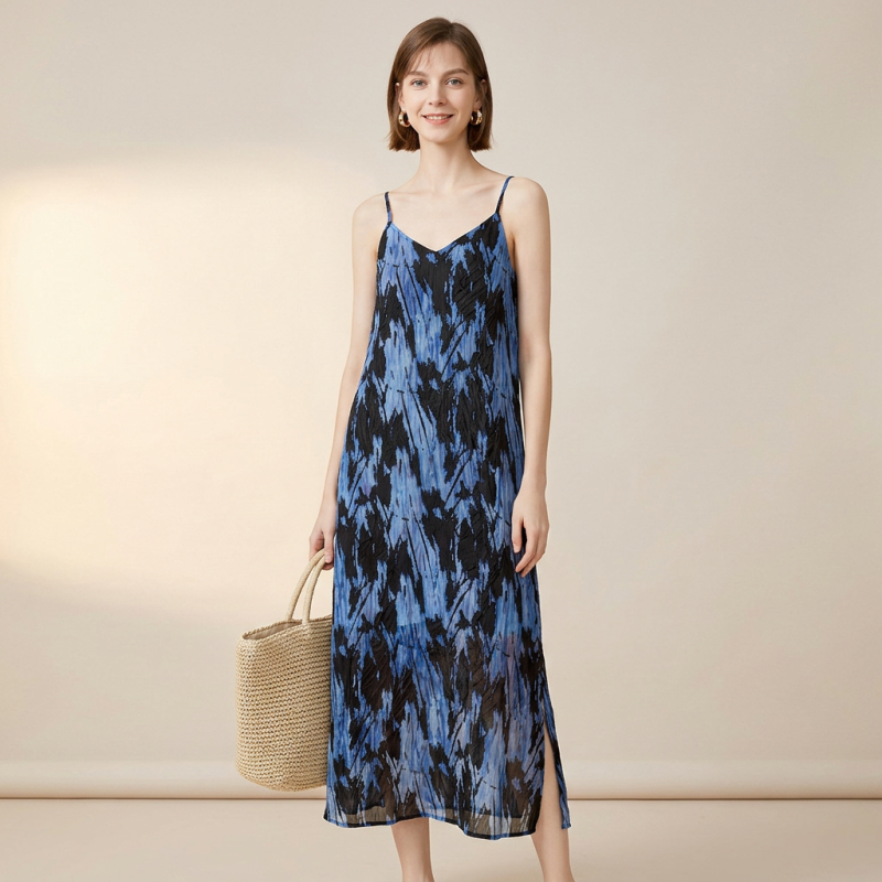 vestido lencero retro