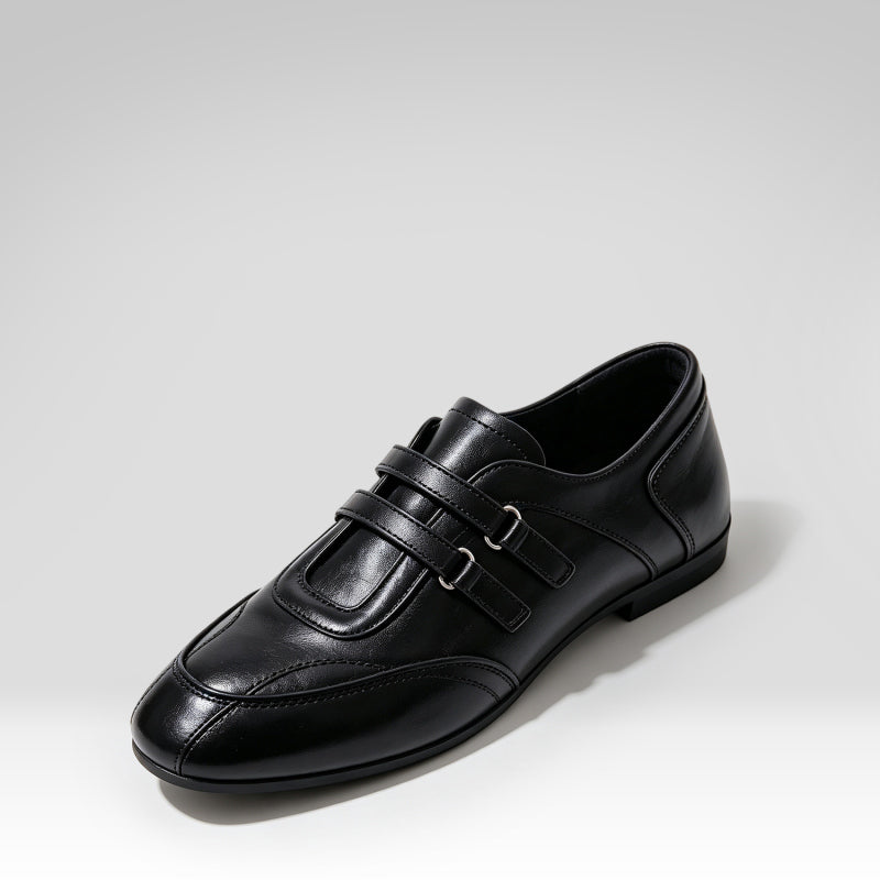 Zapatos de cuero con velcro