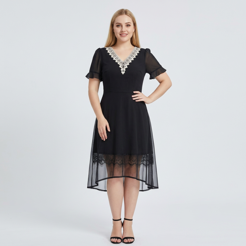 vestido de retazos de malla
