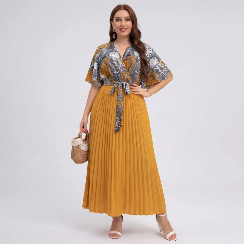 Elegante vestido plisado