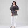 Camiseta elegante de cuello redondo