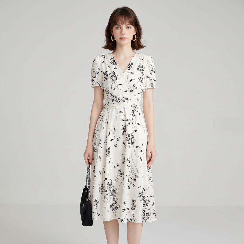 Elegante vestido floral