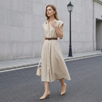 Elegante vestido camisero