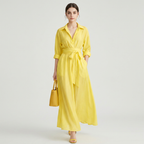 Elegante vestido camisero ajustado