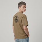 Camiseta estampada de cuello redondo