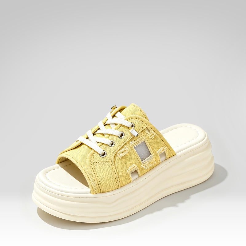 Zapatillas de lona con plataforma