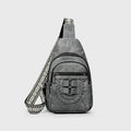 Bolso de pecho informal de piel suave