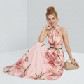 Vestido largo floral a la moda