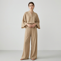 Conjunto de dos piezas con pantalón de pierna ancha