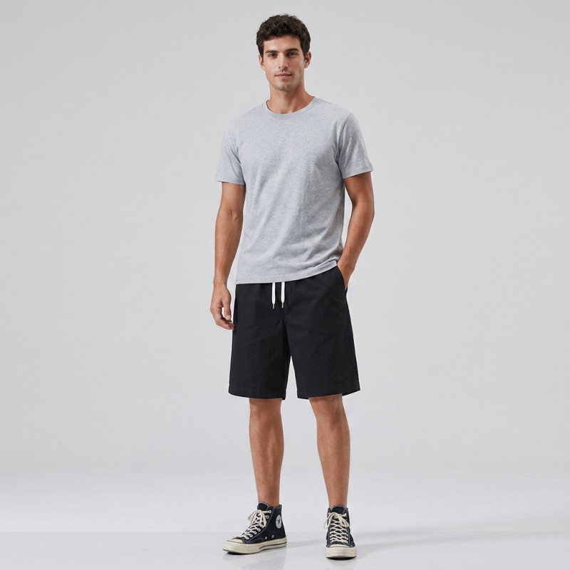 Pantalones casuales de cinco puntos para hombre