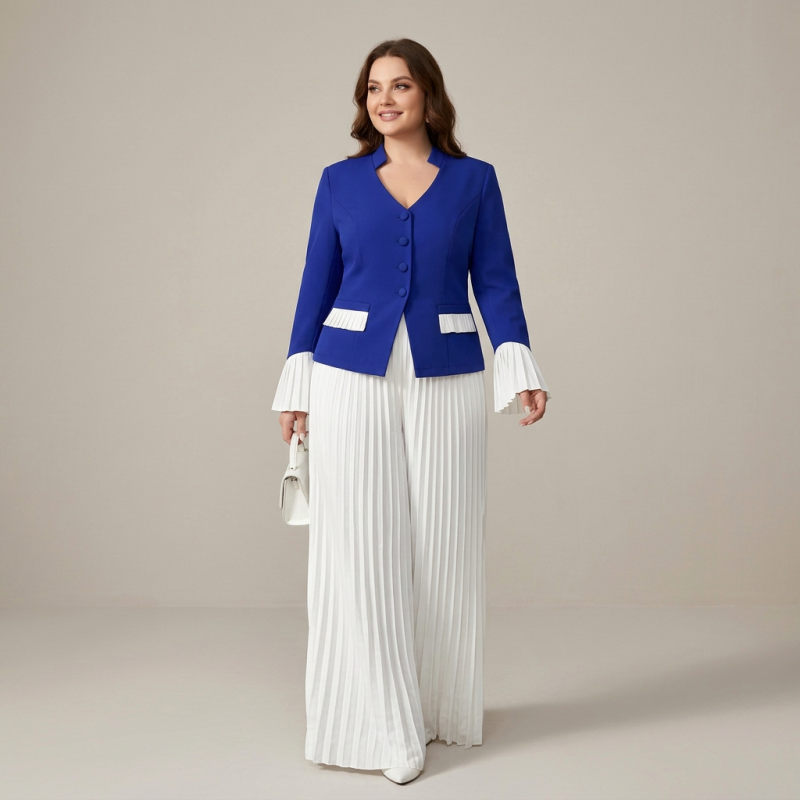 conjunto de top de dos piezas empalmado