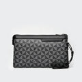 Bolso de mano a cuadros para hombre