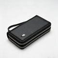 bolso de mano con doble cremallera