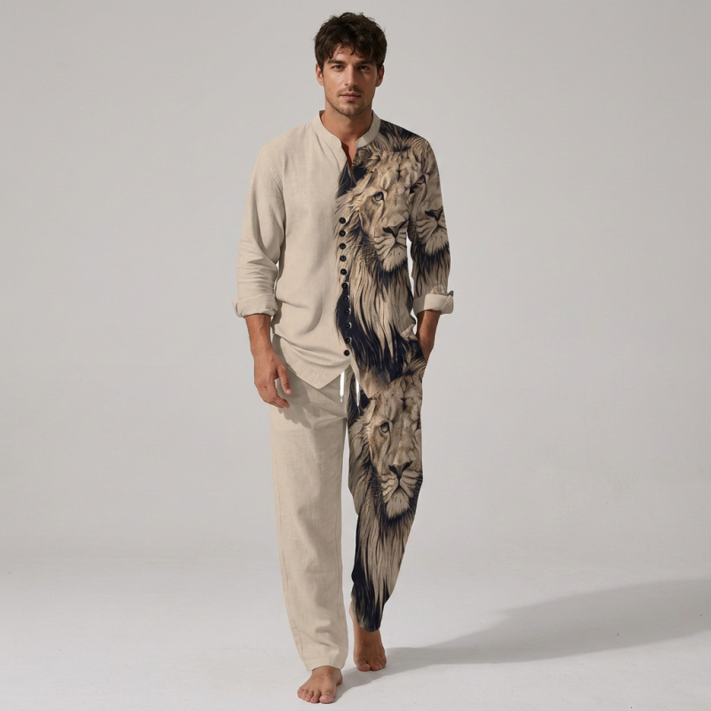 Conjunto con estampado de león