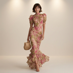 Vestido de moda plisado