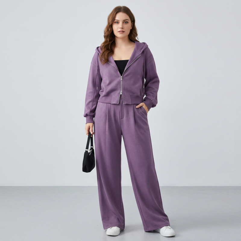 Elegante conjunto de sudadera de dos piezas
