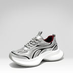 Zapatillas deportivas gruesas de estilo retro con bloques de color
