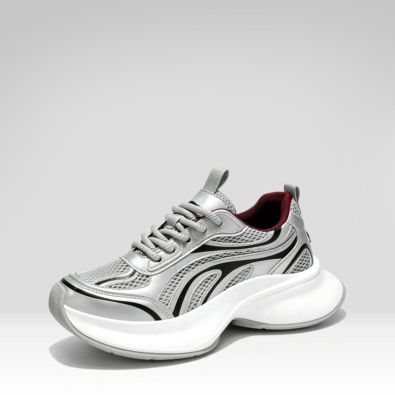 Zapatillas deportivas gruesas de estilo retro con bloques de color