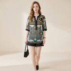 Camisa estampada al estilo coreano
