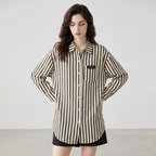 Camisa de rayas holgada